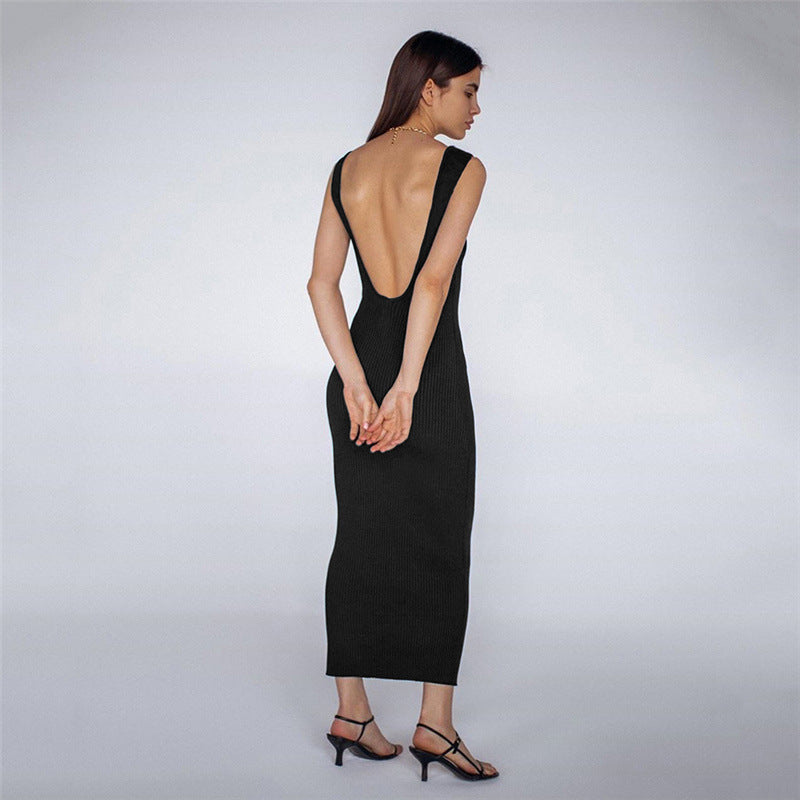 Fashion One-shoulder Openback Sexy Temperament Slim Fit Hip Dress