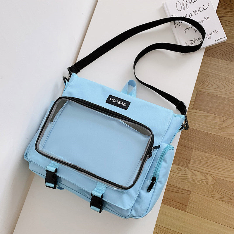 Fashion Simple Transparent One-shoulder Messenger Bag