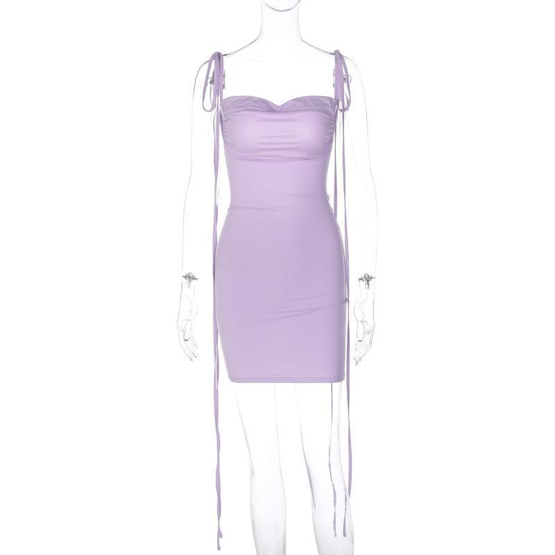 Women's Fashion Stitching Suspender Dress