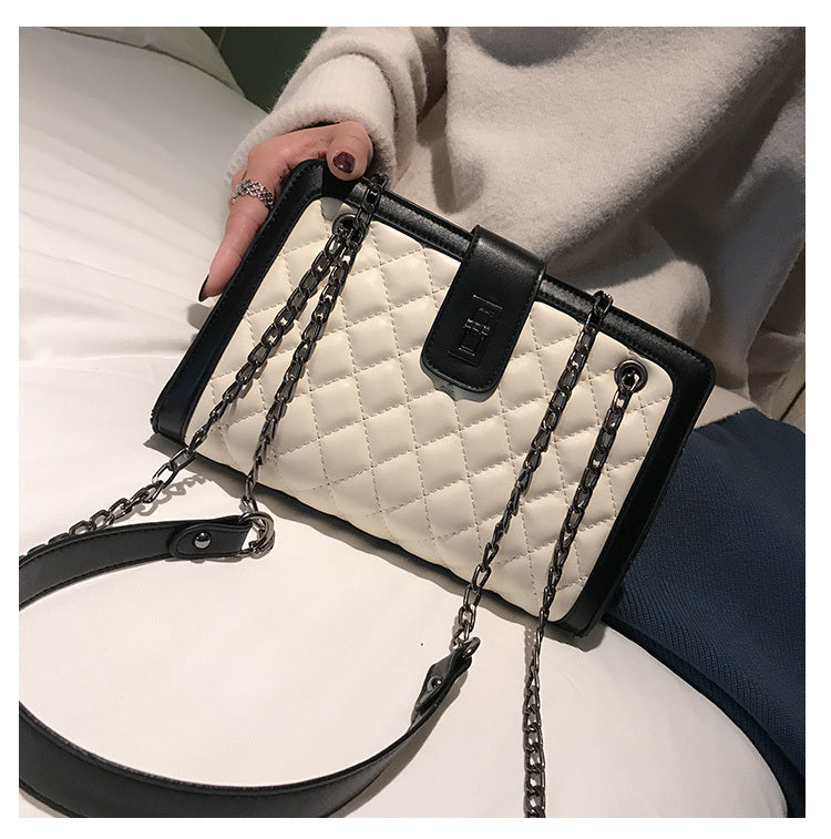 New Kind of Baggage Girls'Baggage Nethong Same Kind Korean Girls' Single Shoulder Slant Baggage Latest Edition Linger Chain Bag