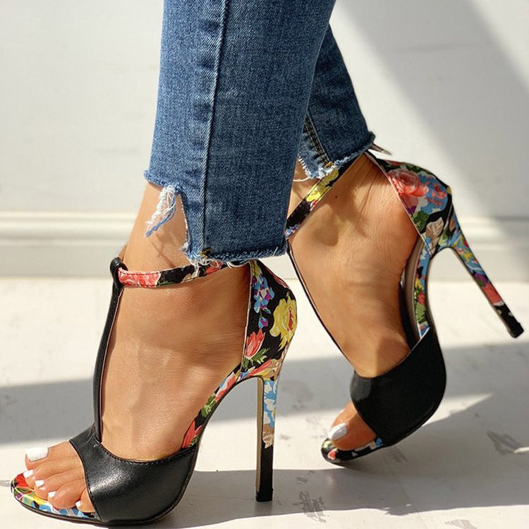 Women's Stiletto High Heel Fish Mouth Sandals