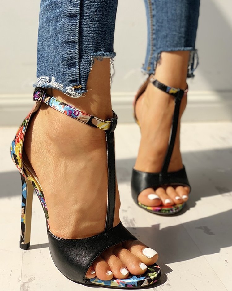 Women's Stiletto High Heel Fish Mouth Sandals