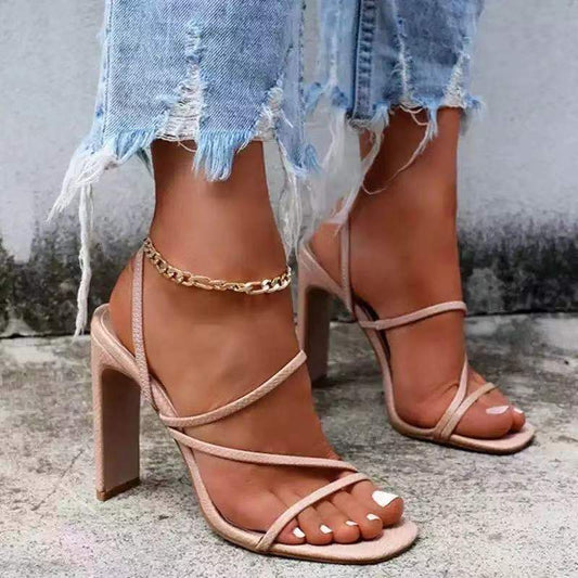 New Thick Heel Women's Sandals And High Heels