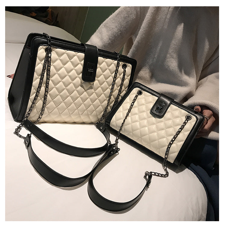 New Kind of Baggage Girls'Baggage Nethong Same Kind Korean Girls' Single Shoulder Slant Baggage Latest Edition Linger Chain Bag
