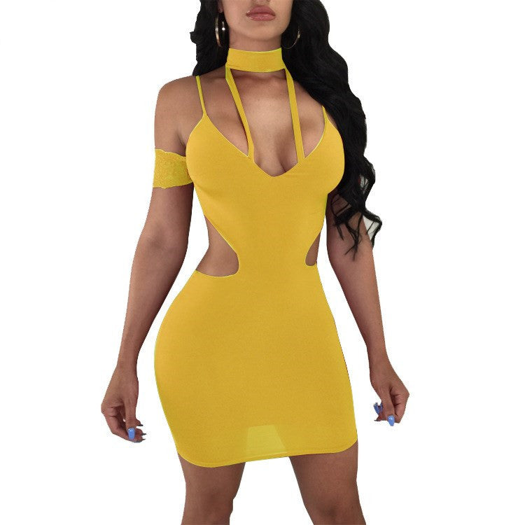 Ladies Lace Suspender Sexy Lace-up Dress Nightclub Skirt