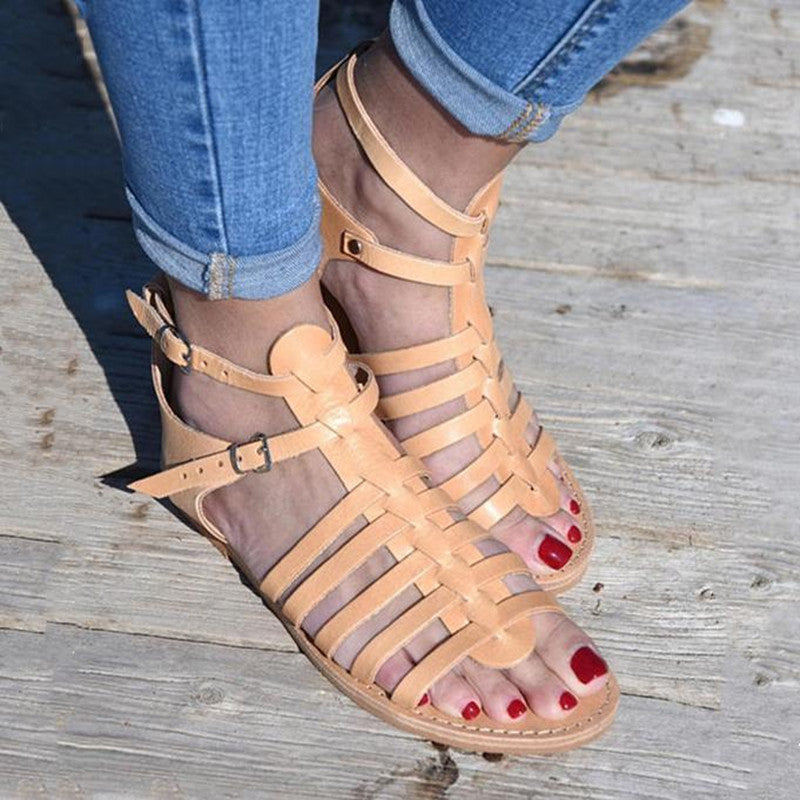 Foreign trade large size women's flat sandals