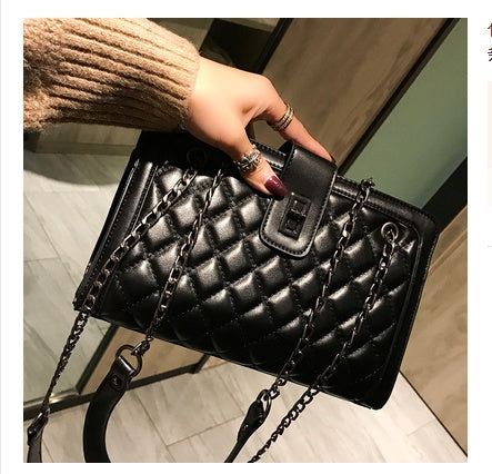 New Kind of Baggage Girls'Baggage Nethong Same Kind Korean Girls' Single Shoulder Slant Baggage Latest Edition Linger Chain Bag