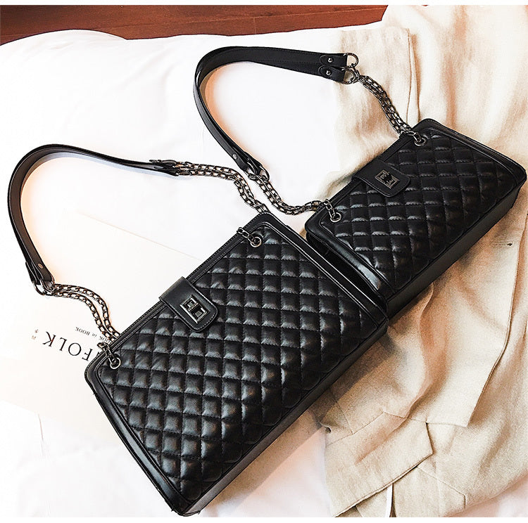 New Kind of Baggage Girls'Baggage Nethong Same Kind Korean Girls' Single Shoulder Slant Baggage Latest Edition Linger Chain Bag