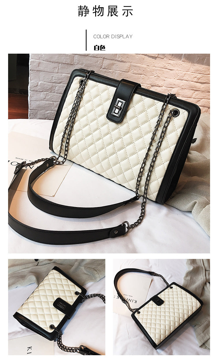 New Kind of Baggage Girls'Baggage Nethong Same Kind Korean Girls' Single Shoulder Slant Baggage Latest Edition Linger Chain Bag