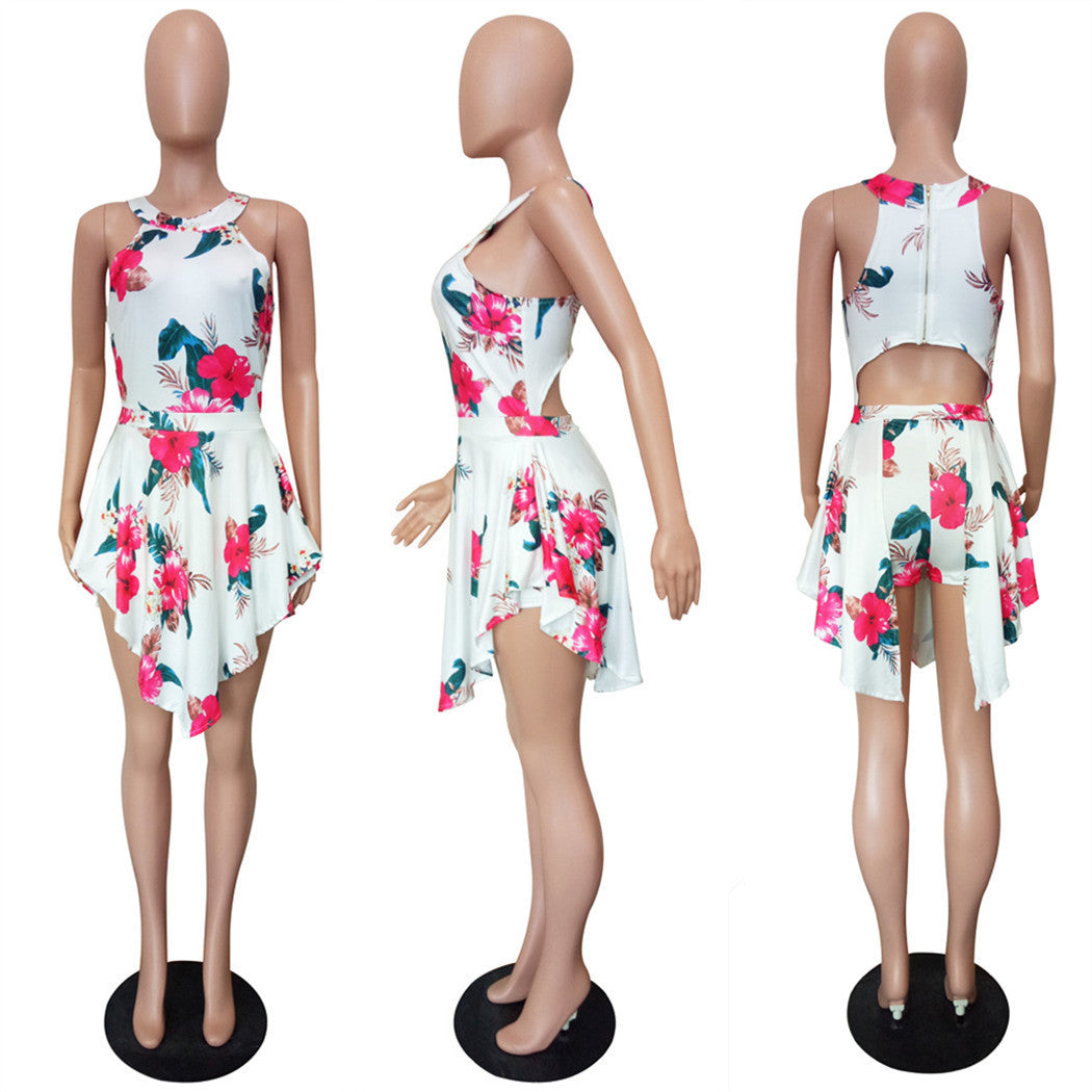 Fashion Simple Women's Sleevess Sexy Jumpsuit