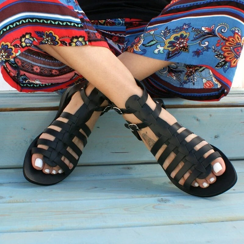 Foreign trade large size women's flat sandals
