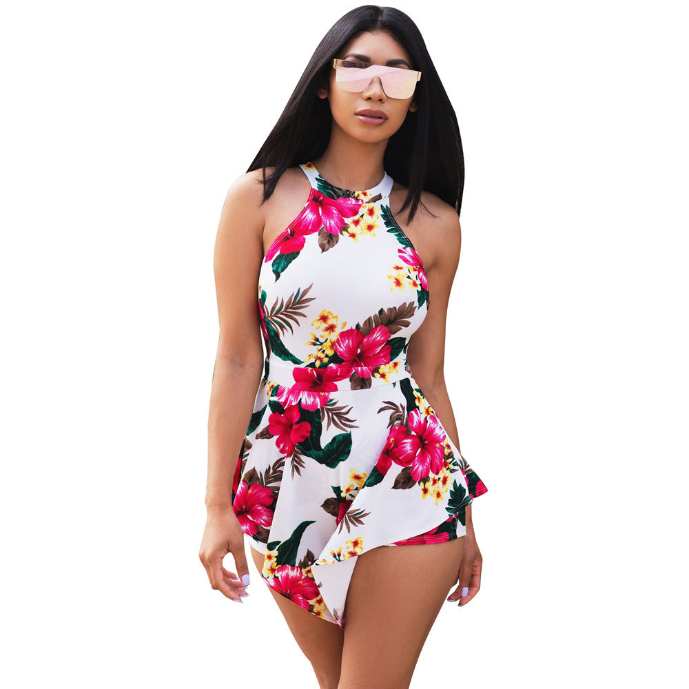 Fashion Simple Women's Sleevess Sexy Jumpsuit