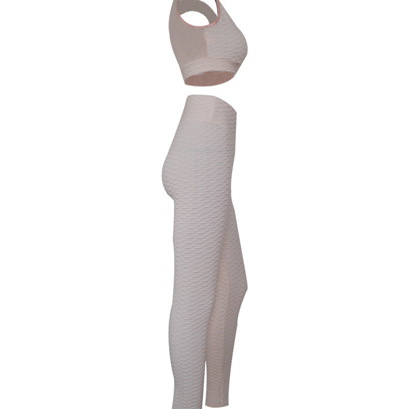 See-through Sexy Sleeveless Yoga Sports Suit