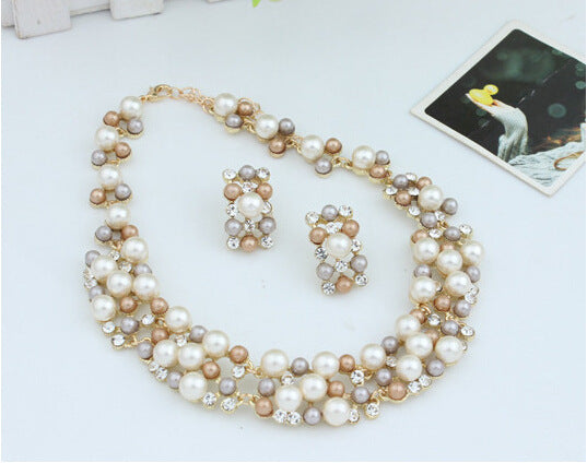 Short Necklace Popular Elements Bridal Jewelry Set Accessories