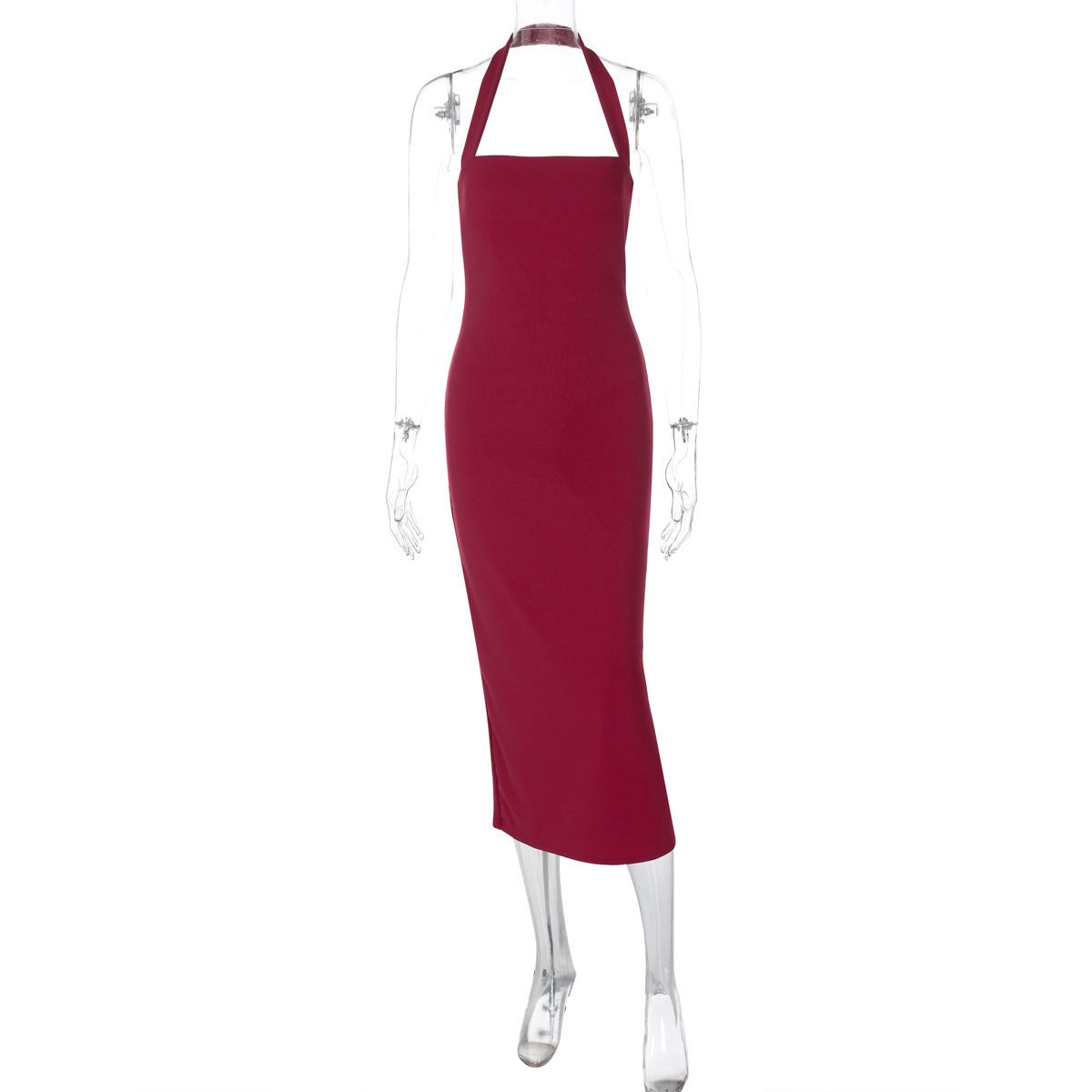 Women's Collar Halter Backless Fashion Dress