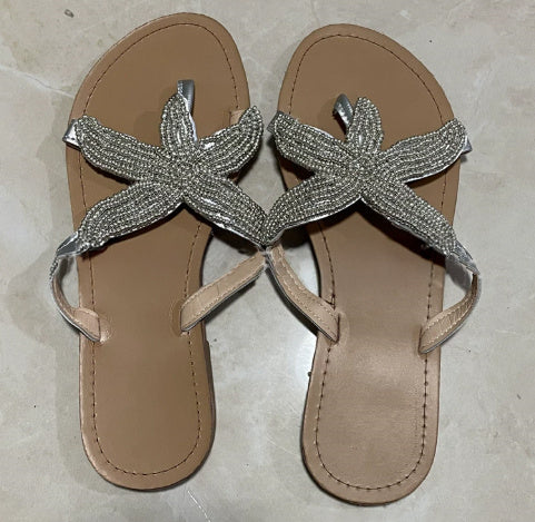 Cross-Border Foreign Trade Large Size Women'S Sandals, Women'S Summer Flip Flops, Starfish Shoes, Women'S Flat Bottom Casual Fashion Women'S Shoes
