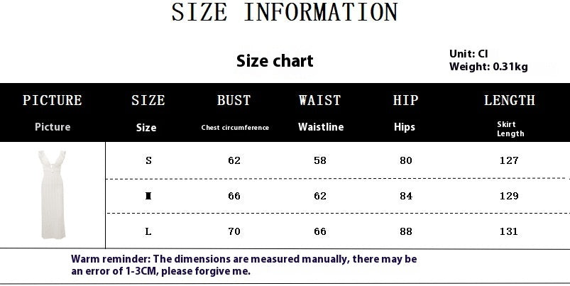 Women's V-neck Knitted Pure Desire Dress Slim Backless