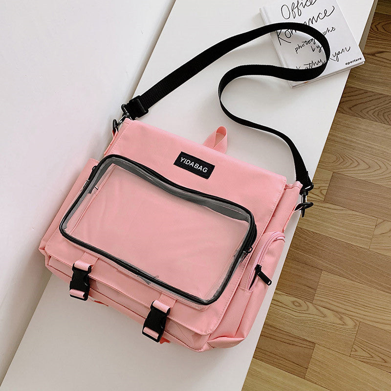 Fashion Simple Transparent One-shoulder Messenger Bag