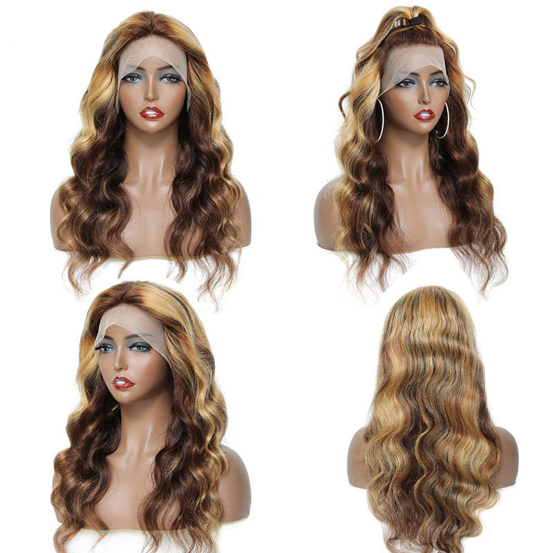 Wig Front Lace Real Hair Headgear