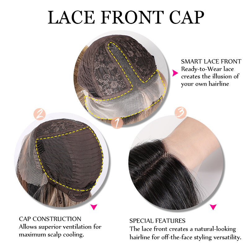 High Quality Fiber Hair Forehead Wig For Women