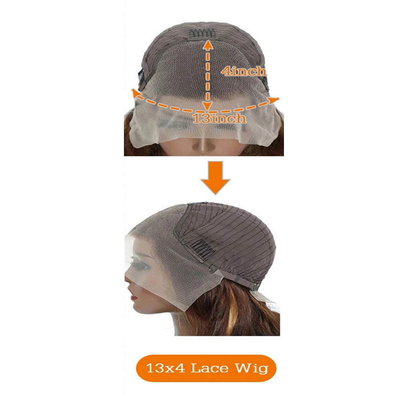 Wig Front Lace Real Hair Headgear