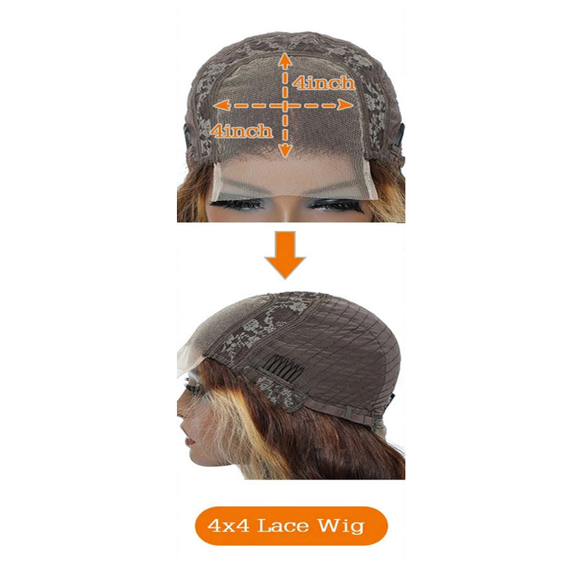 Wig Front Lace Real Hair Headgear
