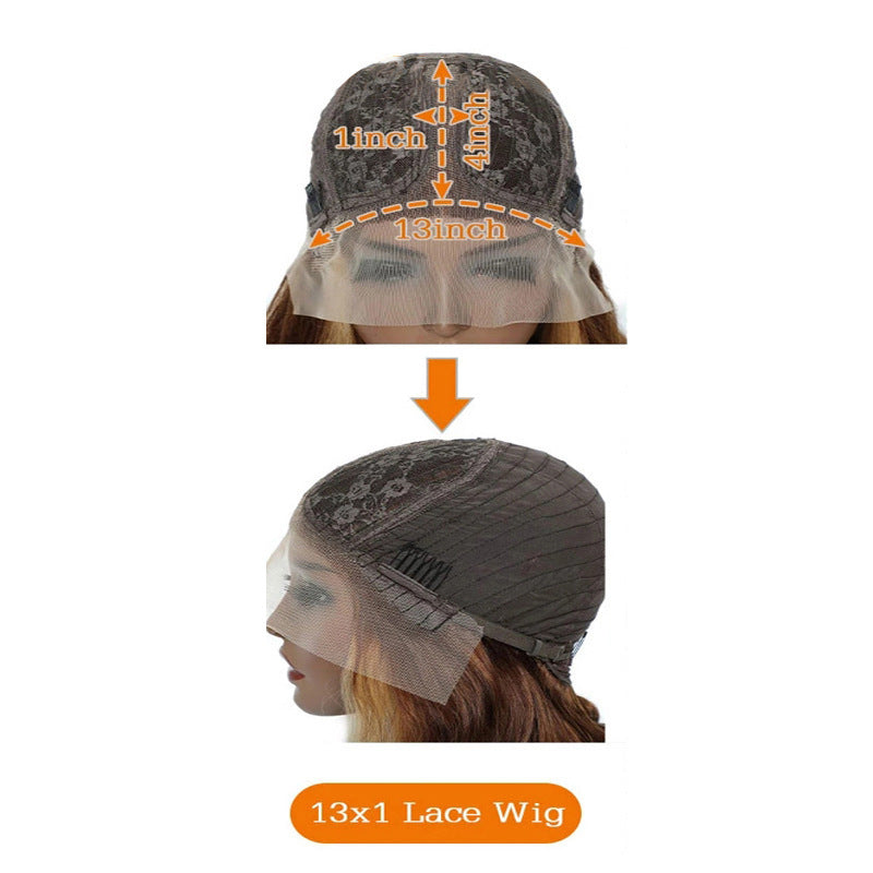 Wig Front Lace Real Hair Headgear