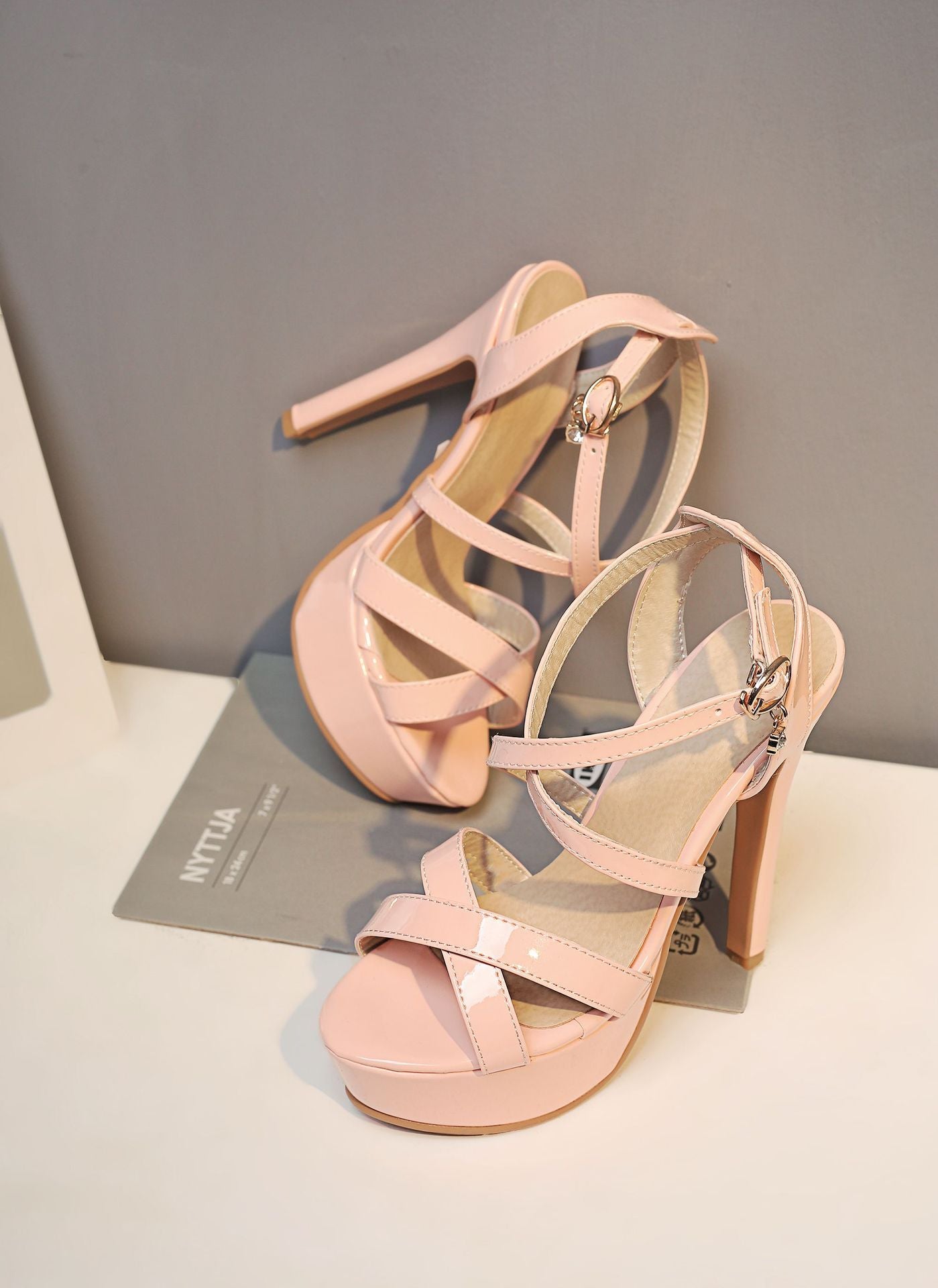 New Women's Large Size High Heel Sandals