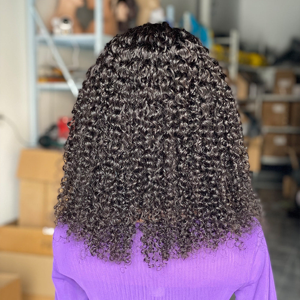 Curly Headband wig Human Hair Wigs
