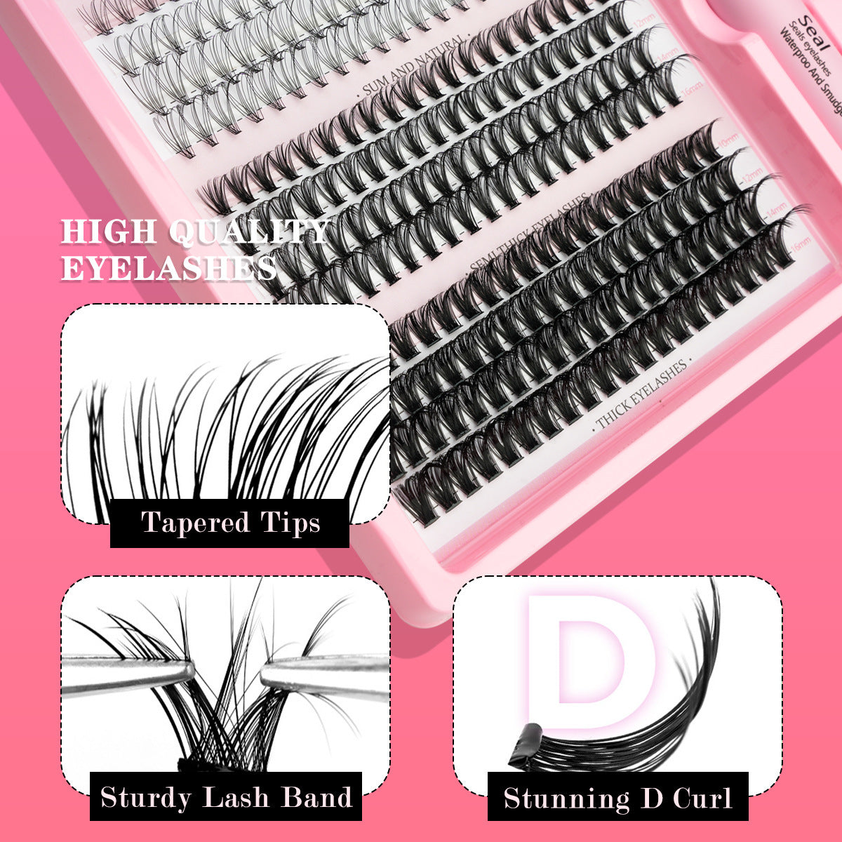 DIY Single False Eyelashes MIX Thick Natural Eyelash