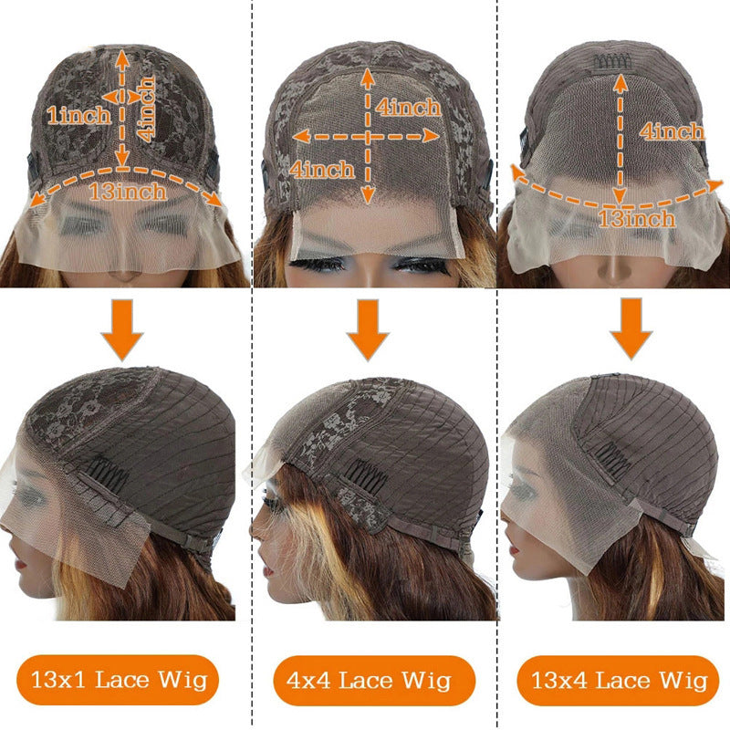 Wig Front Lace Real Hair Headgear