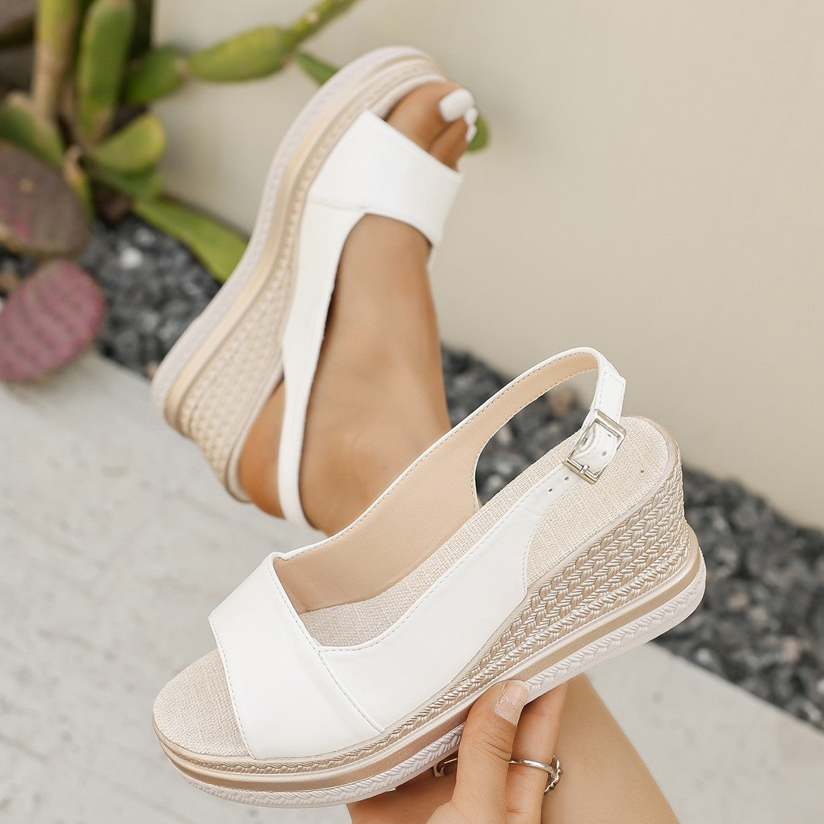 Wedge Sandals Platform Muffin Plus Size Sandals