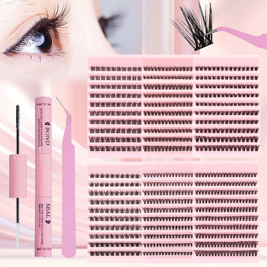 False Eyelashes Suit Single Cluster Thick Curl Long Hot Melt Stem Individual False Eyelash Flatness