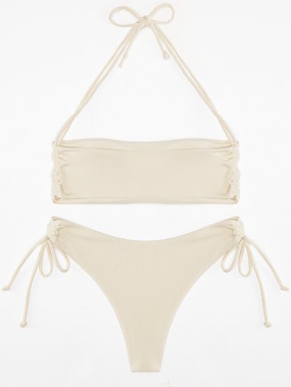 Bikini Solid Color Sexy Women's Swimsuit