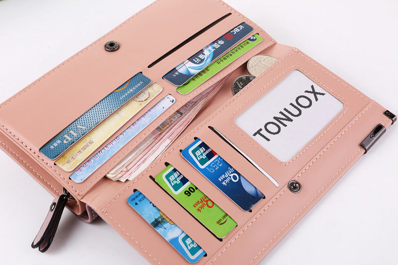 Frosted ladies mobile phone bag wallet
