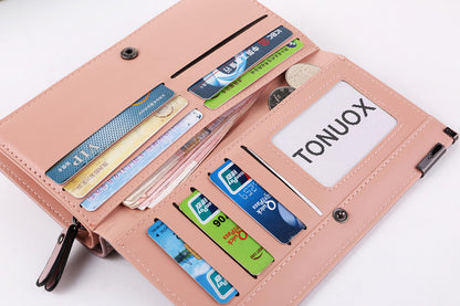Frosted ladies mobile phone bag wallet