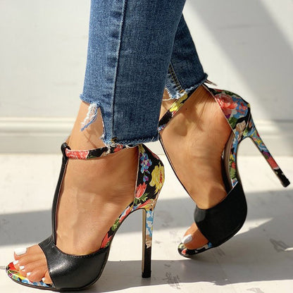 Women's Stiletto High Heel Fish Mouth Sandals