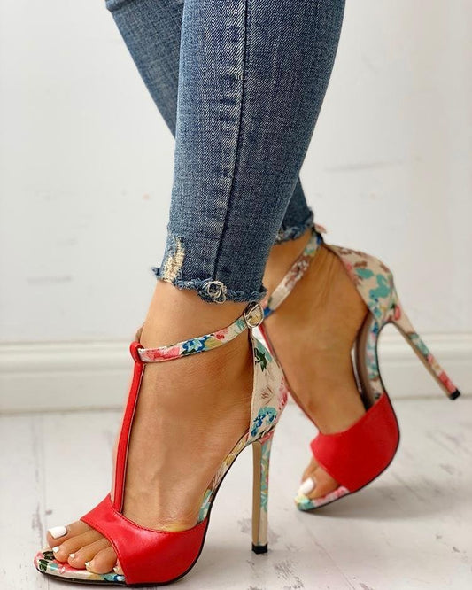 Women's Stiletto High Heel Fish Mouth Sandals