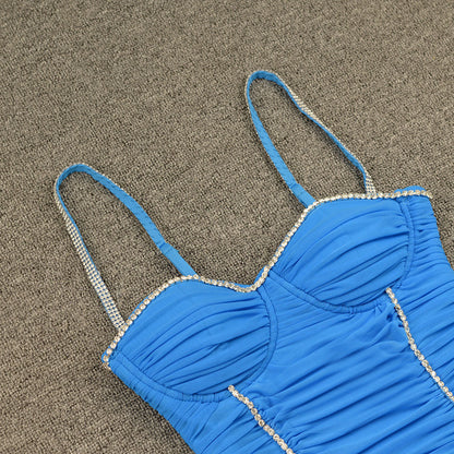 Fashion Sexy Mesh Sling Bandage Dress