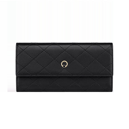 Cowhide Multifunctional Long Multi-card Pocket Wallet Clutch