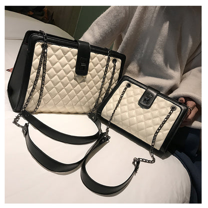 New Kind of Baggage Girls'Baggage Nethong Same Kind Korean Girls' Single Shoulder Slant Baggage Latest Edition Linger Chain Bag