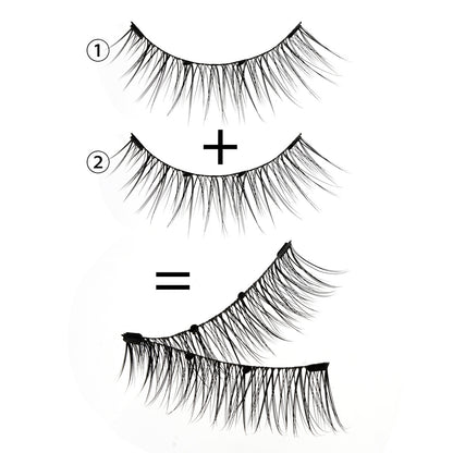 Reusable Waterproof Natural Thick Glue-free Eyelash