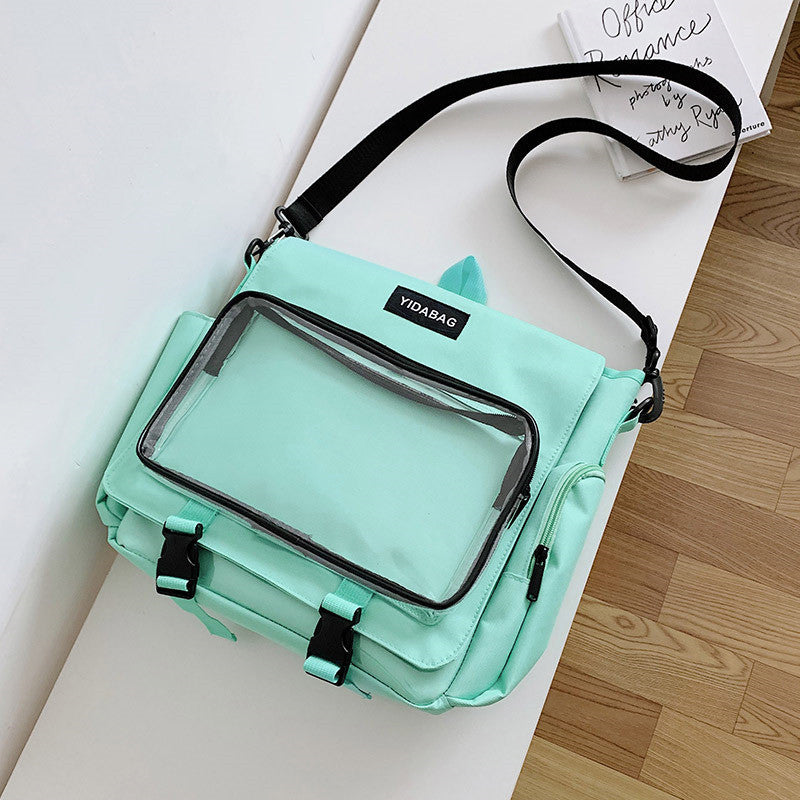 Fashion Simple Transparent One-shoulder Messenger Bag