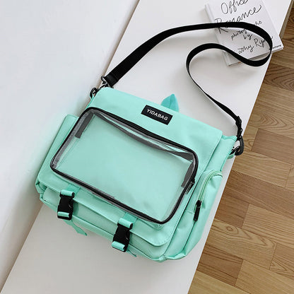 Fashion Simple Transparent One-shoulder Messenger Bag