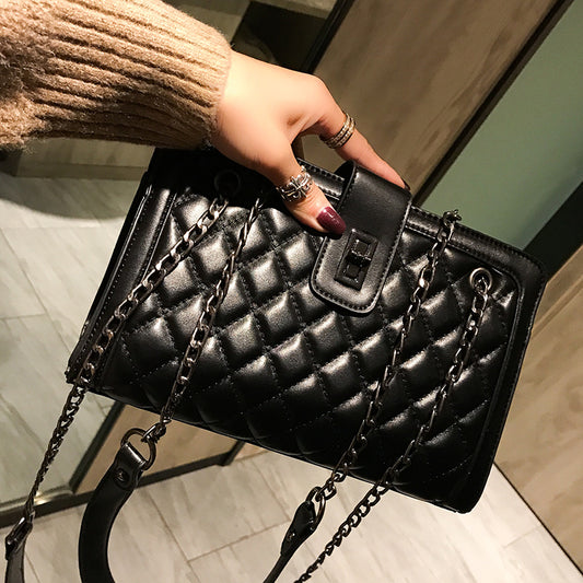 New Kind of Baggage Girls'Baggage Nethong Same Kind Korean Girls' Single Shoulder Slant Baggage Latest Edition Linger Chain Bag