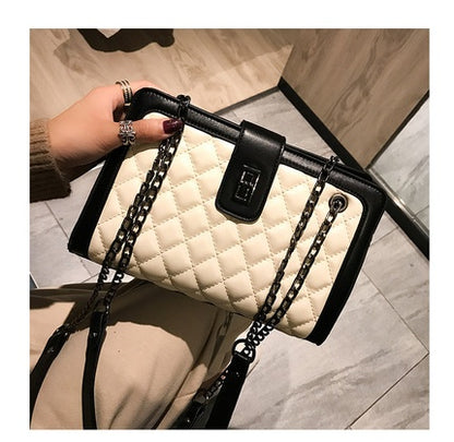New Kind of Baggage Girls'Baggage Nethong Same Kind Korean Girls' Single Shoulder Slant Baggage Latest Edition Linger Chain Bag
