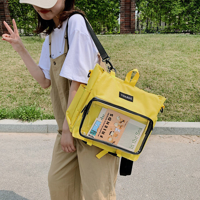 Fashion Simple Transparent One-shoulder Messenger Bag
