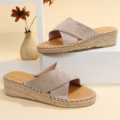 Solid Color Large Women's Sandals