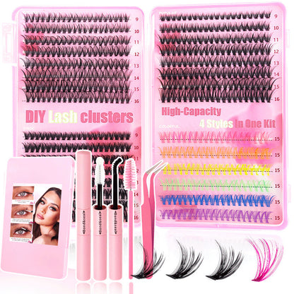 Colorful Large Capacity Single Cluster Eyelash Book