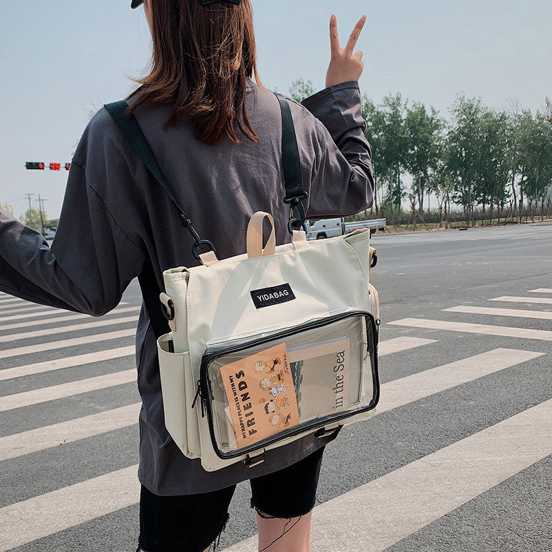 Fashion Simple Transparent One-shoulder Messenger Bag